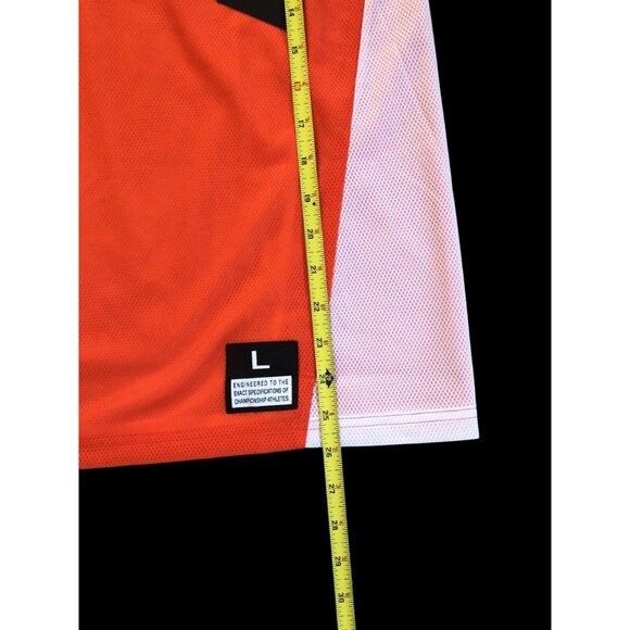 Nike Womens Reversible Pinnie Sleeveless Lacrosse Jersey Orange/White Large New - Picture 14 of 16